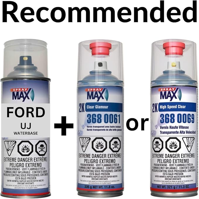 Factory Matched Automotive Spray Paint for Ford Automobiles (Ford JS Iconic Silver Met)