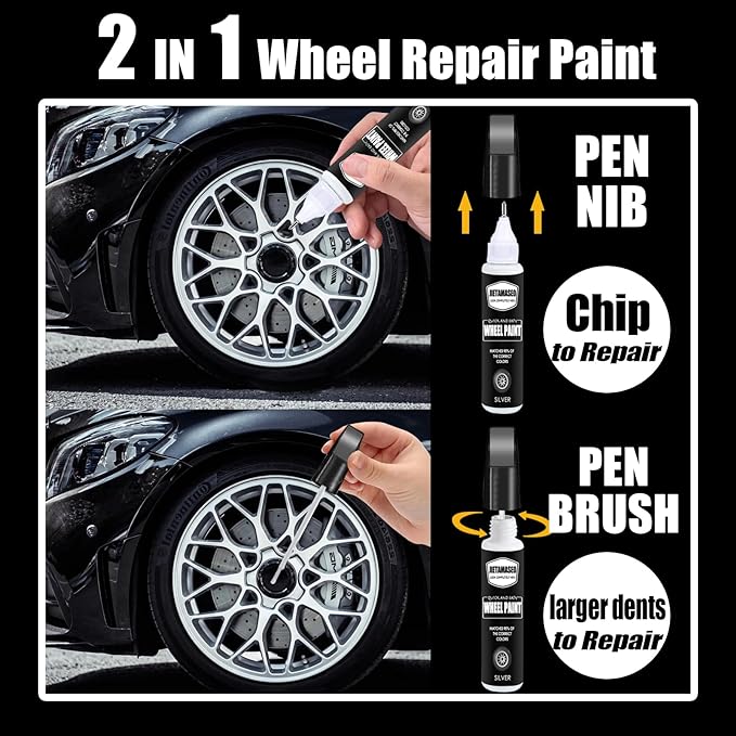Rim Touch Up Paint - Wheel Repair Kit