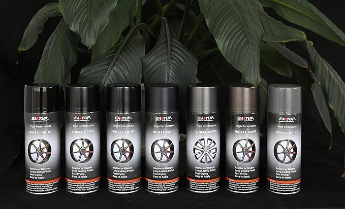 Satin Black Acrylic Enamel Wheel Spray Paint