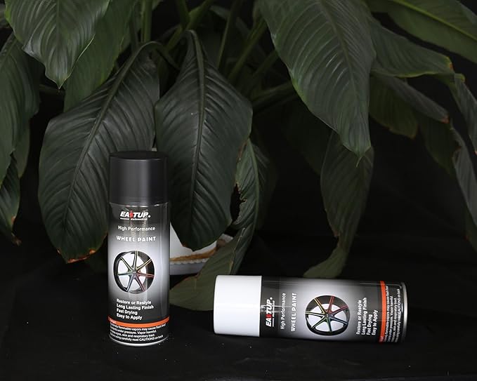 Satin Black Acrylic Enamel Wheel Spray Paint