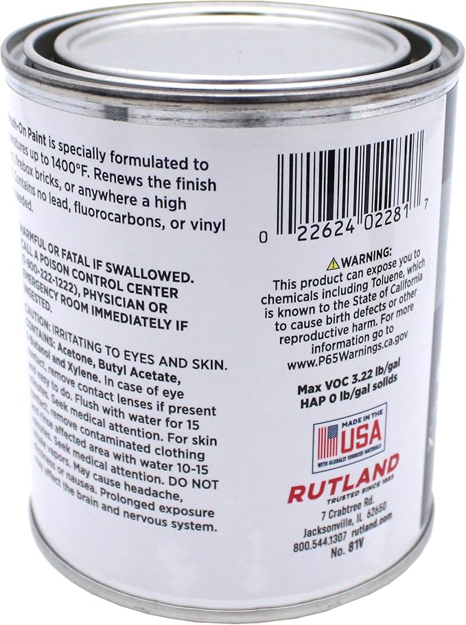 81V Premium 1400 Degree F Hi-Temp Brush-On Paint