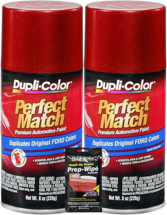 Electric Currant Red Metallic Exact-Match Automotive Acrylic Paint for Ford Vehicles